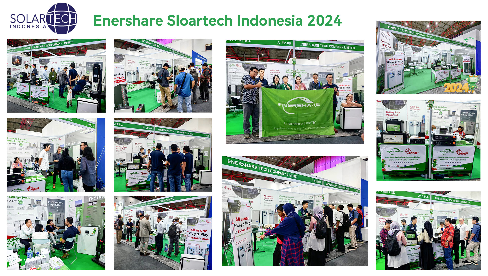 Enershare Solartech 2024 in Indonesia concluded successfully!