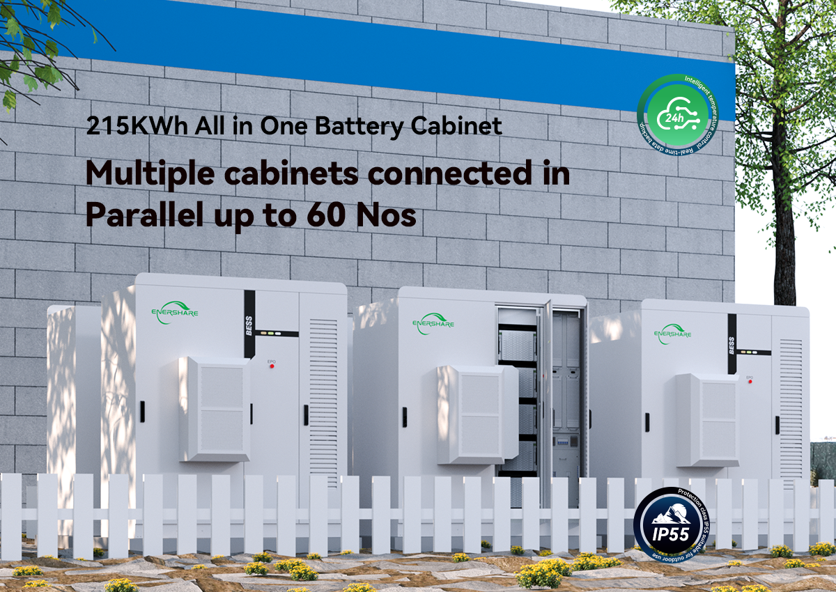 215KWh outdoor energy storage cabinet