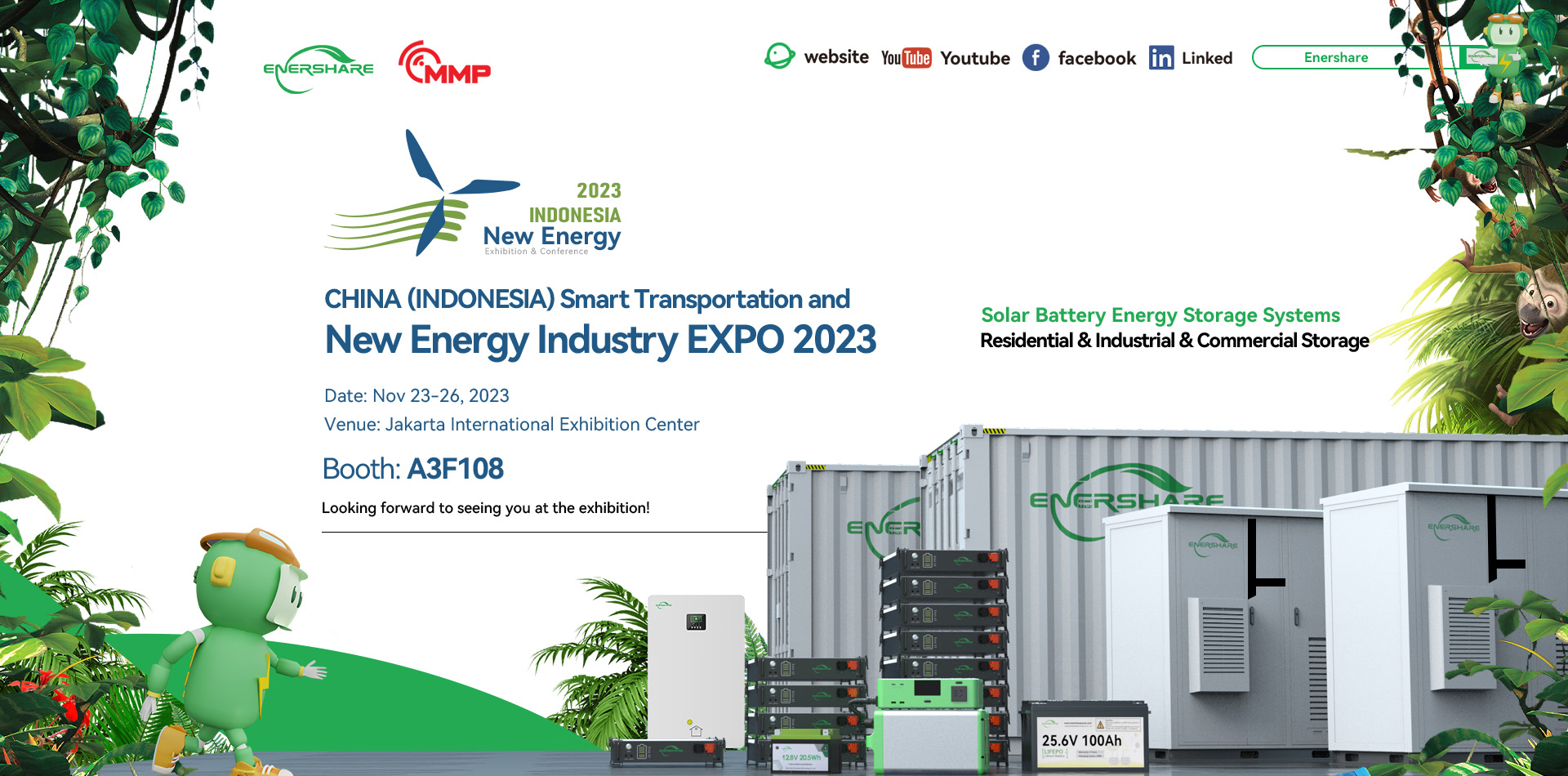 Enershare will appear at the CHINA (INDONESIA) Smart Transportation & New Energy Industry EXPO 2023!
