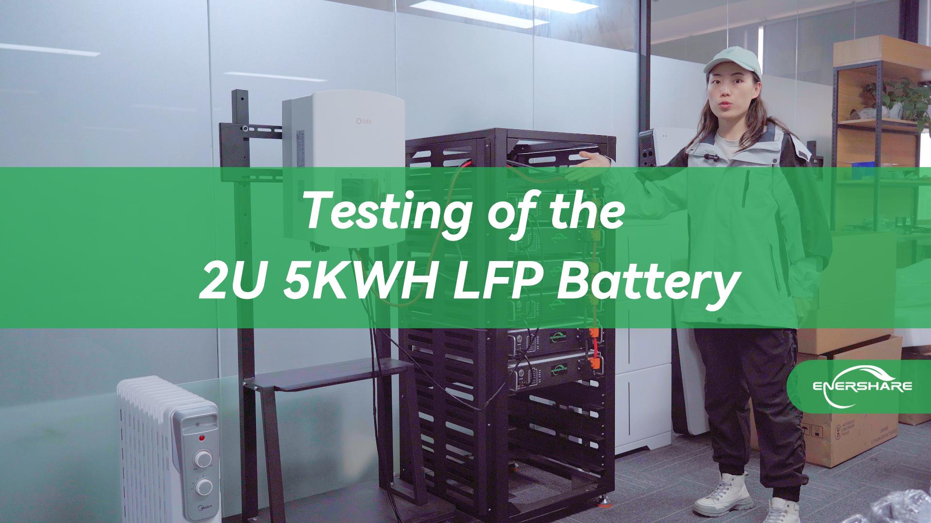 Testing of the 5Kwh--2U 51.2V 100Ah LiFePo4 battery
