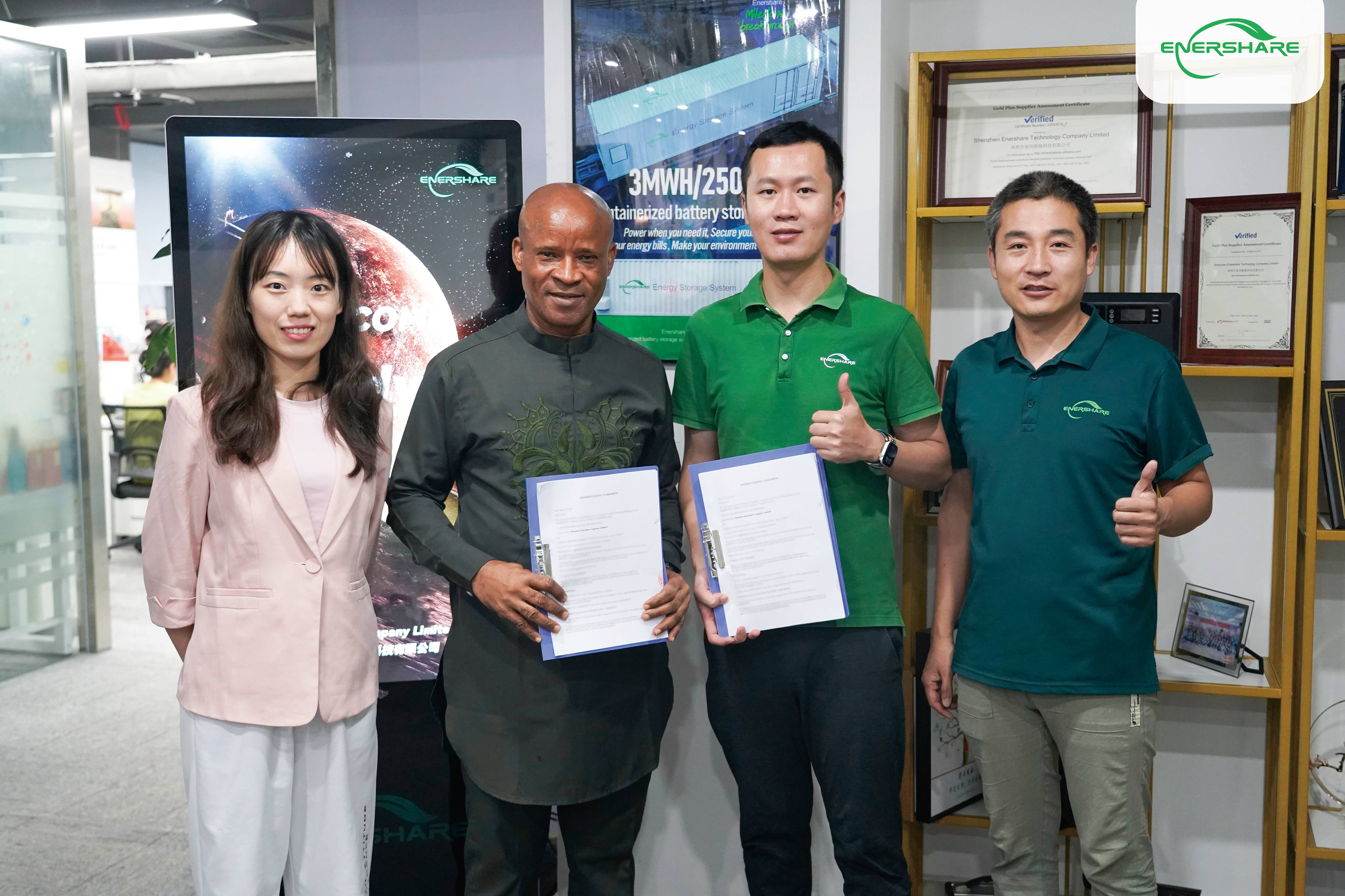 Enershare Energy successfully signed a dealer cooperation agreement with Nigerian customer.